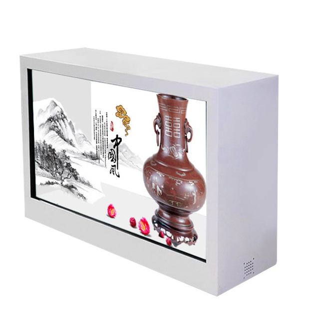 济南49寸透明屏展示柜